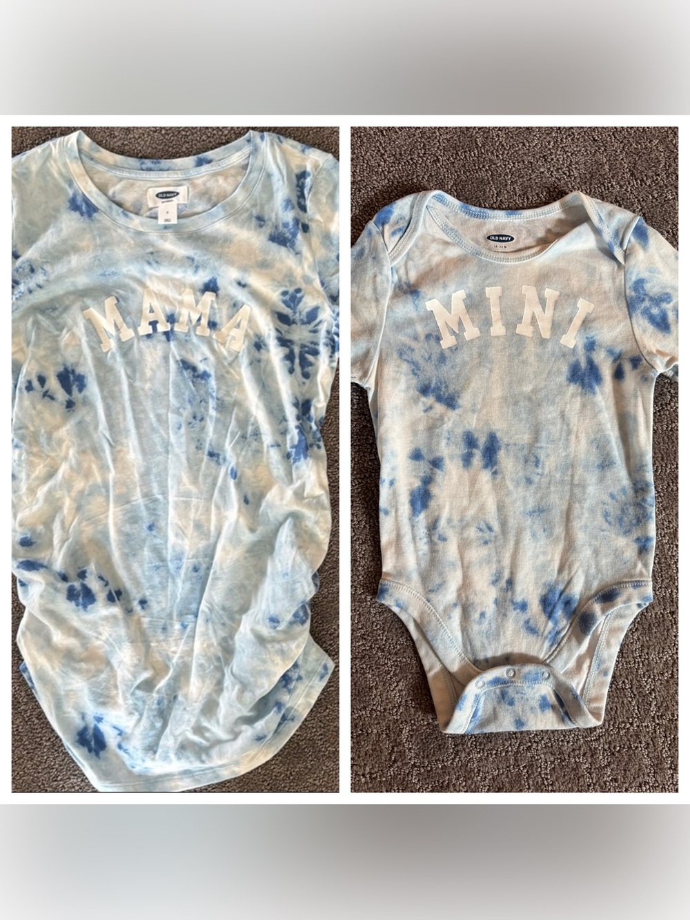 Mama and Mini Matching Tie Dye Shirt and Onesie